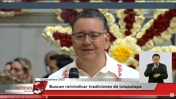 El Senador Gabriel García busca reivindicar tradiciones de Iztapalapa